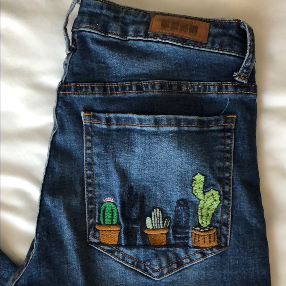 Lulus Cactus Stitched Jeans